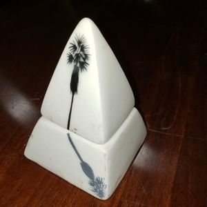 Vintage pyramid salt and pepper shaker